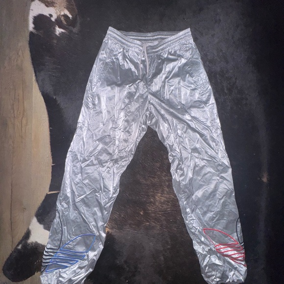 Adidas Tricolor Silver Metallic Pants